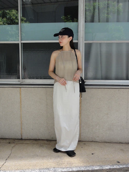 セール】【LA PEAU DE GEM】two piece linen like tops/2ピース