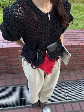 「LA PEAU DE GEM（ラポドゥジェム）のアイテム」を使った、moekaさん（レディース・164cm）の春コーディネート