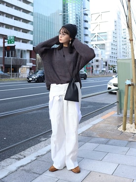 「ooju（オージュ）のアイテム」を使った、moekaさん（レディース・164cm）の春コーディネート