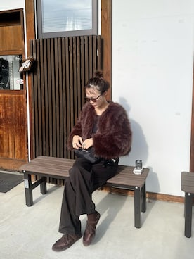 「アイテム（その他アウター）」を使った、moekaさん（レディース・164cm）の秋コーディネート