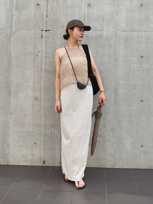 トップス LA PEAU DE GEM two piece linen like top FDED0D67-3E38-415F-8E43-