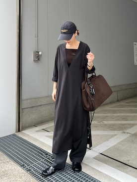 「アイテム（スリッポン）」を使った、moekaさん（レディース・164cm）の春コーディネート