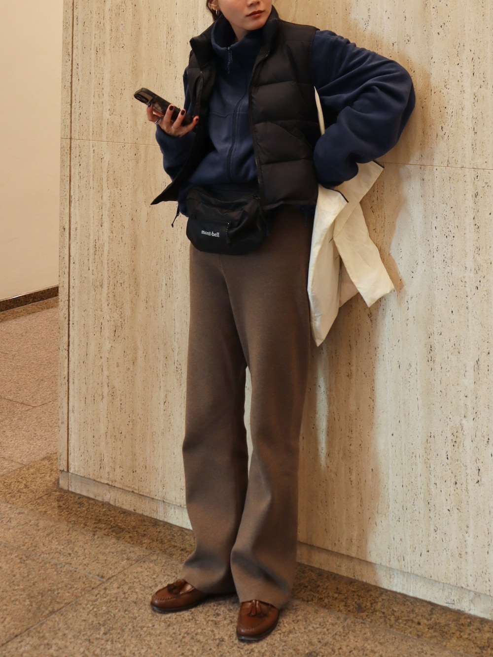 LA PEAU DE GEM（ラポドゥジェム）の「【LA PEAU DE GEM】flare knit