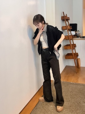 「LA PEAU DE GEM（ラポドゥジェム）のアイテム」を使った、moekaさん（レディース・164cm）の春コーディネート