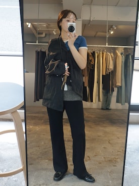 「LA PEAU DE GEM（ラポドゥジェム）のアイテム」を使った、moekaさん（レディース・164cm）の春コーディネート