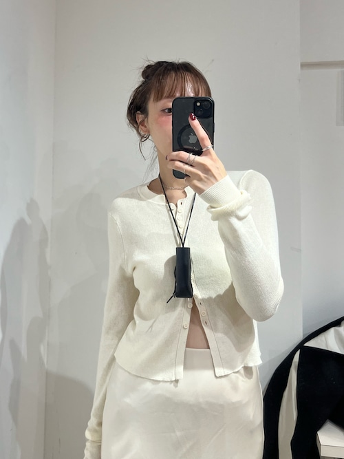 LA PEAU DE GEM】no slit satin skirt/ノースリットサテンスカート