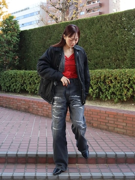 moekaさん（レディース・164cm）の冬コーディネート