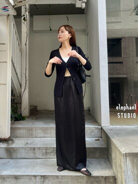 LA PEAU DE GEM 2ピースレイヤードニット