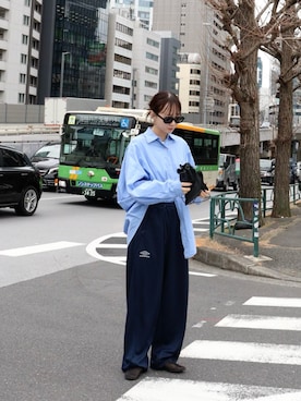 「UMBRO（アンブロ）のアイテム」を使った、moekaさん（レディース・164cm）の春コーディネート