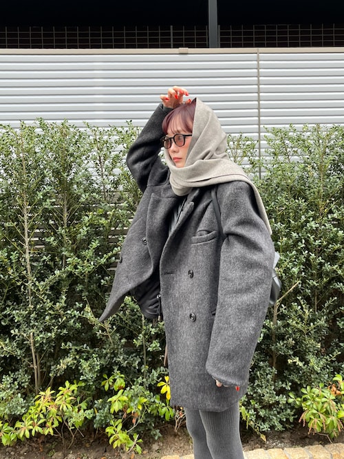 LA PEAU DE GEM】melton jacket outer/メルトンジャケットアウター