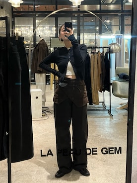 「LA PEAU DE GEM（ラポドゥジェム）のアイテム」を使った、moekaさん（レディース・164cm）の秋コーディネート