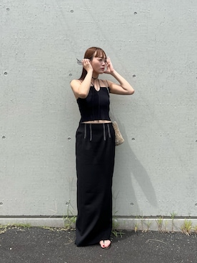 LA PEAU DE GEM】2ピースレイヤードニットを使った人気ファッション