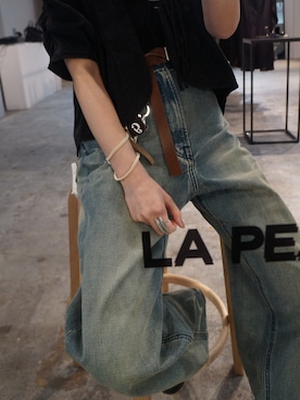 「LA PEAU DE GEM（ラポドゥジェム）のアイテム」を使った、moekaさん（レディース・164cm）の春コーディネート