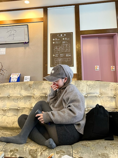 la peau de gem（ラポドゥジェム） パーカー 「LA PEAU DE GEM」knit