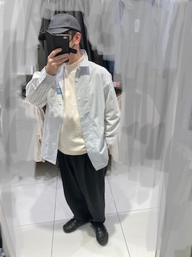 「PUMA」｜「アイテム（スウェットパンツ）」を使った、みつぴょんさん（メンズ・170cm）の春コーディネート