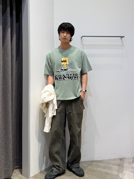 「BAYFLOW（ベイフロー）のアイテム（パンツ）」を使った、riiiin0804さん（メンズ・183cm）の春コーディネート