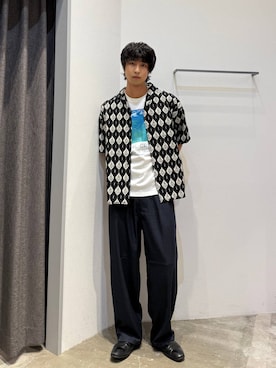 「BAYFLOW（ベイフロー）のアイテム（パンツ）」を使った、riiiin0804さん（メンズ・183cm）の春コーディネート