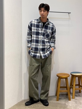 「BAYFLOW（ベイフロー）のアイテム」を使った、riiiin0804さん（メンズ・183cm）の秋コーディネート