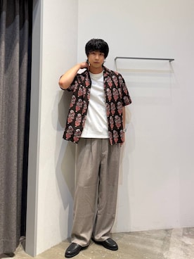 「BAYFLOW（ベイフロー）のアイテム（パンツ）」を使った、riiiin0804さん（メンズ・183cm）の春コーディネート