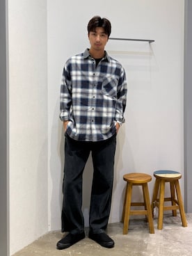 「BAYFLOW（ベイフロー）のアイテム」を使った、riiiin0804さん（メンズ・183cm）の秋コーディネート