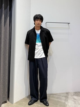 「BAYFLOW（ベイフロー）のアイテム（パンツ）」を使った、riiiin0804さん（メンズ・183cm）の春コーディネート