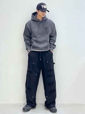 「NOT4NERD（ノットフォーナード）のアイテム」を使った、riiiin0804さん（メンズ・183cm）の冬コーディネート