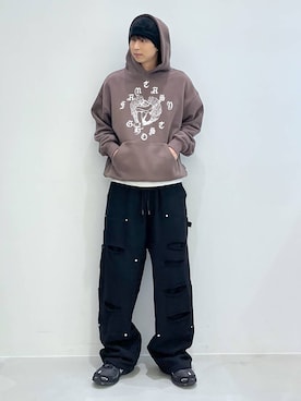 「アイテム（帽子）」を使った、riiiin0804さん（メンズ・183cm・20代）の冬コーディネート