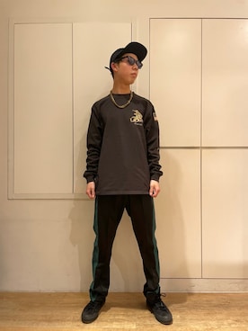 「AVIREX（アヴィレックス）のアイテム（ウォレットチェーン）」を使った、†fuya†さん（メンズ・172cm）の春コーディネート