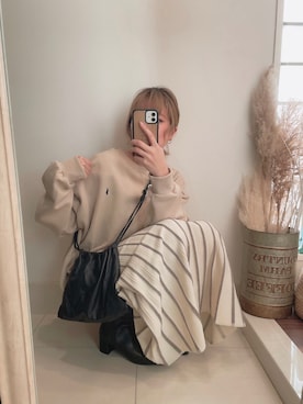 asmさん（レディース・161cm）の冬コーディネート