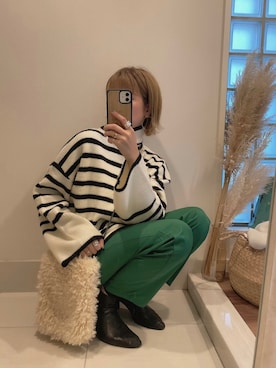 asmさん（レディース・161cm）の冬コーディネート