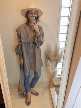 「GRL（グレイル）のチェーンフラップショルダーバッグ（ショルダーバッグ）」を使った、asmさん（レディース・161cm）の秋コーディネート