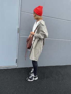 「FUNALIVE（ファンアライブ）のアイテム（帽子）」を使った、asmさん（レディース・161cm）の秋コーディネート