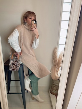 asmさん（レディース・161cm）の冬コーディネート