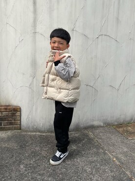 「BON BELL ESPOIR（ボンベルエスポワール）のアイテム」を使った、dadandanさん（キッズ・110cm）の秋コーディネート