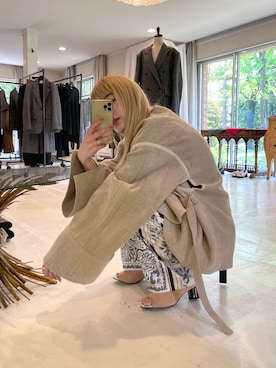 「k3&co.（ケイスリーアンドコー）のアイテム（ジャケット/アウター）」を使った、Sさん（レディース・155cm）の春コーディネート