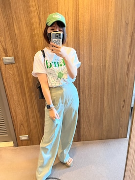 「teva」｜「アイテム（キャップ）」を使った、エビイ-Abby-🦦さん（レディース・159cm）の夏コーディネート