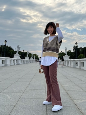 「classicalelf（クラシカルエルフ）のアイテム（パンツ）」を使った、エビイ-Abby-🦦さん（レディース・159cm）の秋コーディネート