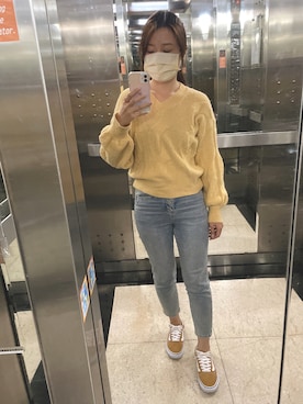 「yellow」｜ Farahさん（レディース・162cm）の秋コーディネート