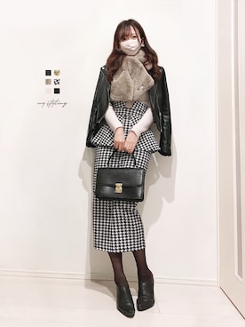 「SHARE PARK（シェアパーク）のアイテム」を使った、comugiさん（レディース・160cm）の冬コーディネート