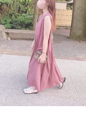 「RANDA」｜「アイテム（アナログ腕時計）」を使った、あるさん（レディース・158cm）の夏コーディネート