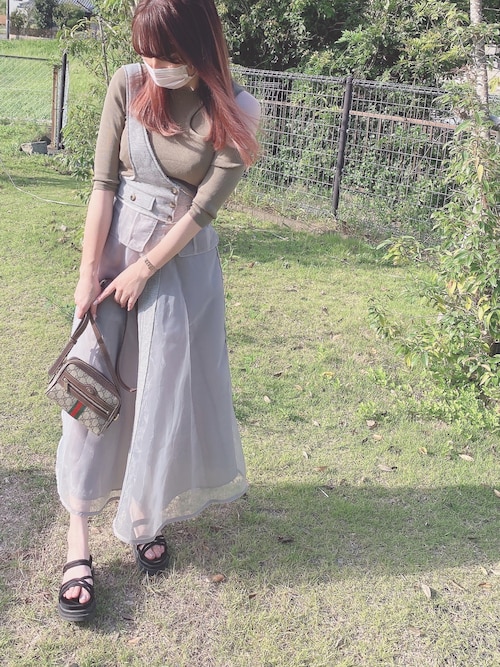 Ameri（アメリ）の「SLIP NECK KNIT（ニット/セーター）」 - WEAR