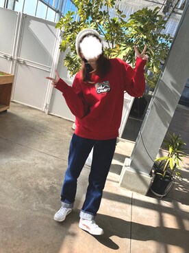 「CAMP7（キャンプセブン）のアイテム」を使った、あるさん（レディース・158cm）の冬コーディネート