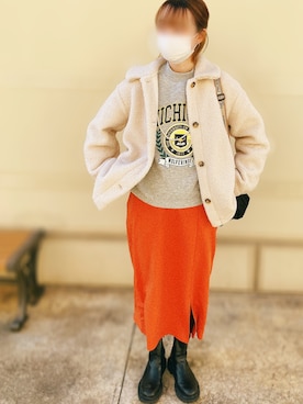 「アイテム（スウェット）」を使った、ｔ.さん（レディース・162cm・30代）の冬コーディネート