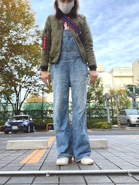 「JOURNAL STANDARD relume（ジャーナルスタンダード　レリューム）のアイテム（オールインワン・サロペット）」を使った、びゅーさん（レディース・170cm）の秋コーディネート