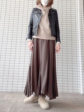 「MACPHEE（マカフィー）のアイテム（ジャケット/アウター）」を使った、びゅーさん（レディース・170cm）の春コーディネート