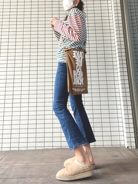 「在宅勤務」｜びゅーさん（レディース・170cm）の秋コーディネート