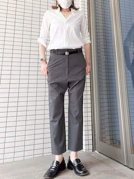 「Deuxieme Classe（ドゥーズィエムクラス）のアイテム（シャツ/ブラウス）」を使った、びゅーさん（レディース・170cm）の夏コーディネート