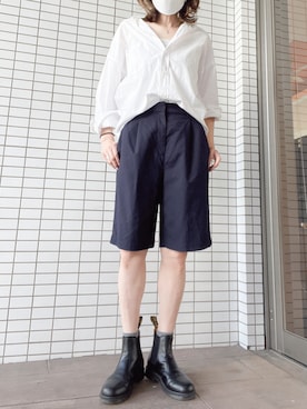「Deuxieme Classe（ドゥーズィエムクラス）のアイテム（シャツ/ブラウス）」を使った、びゅーさん（レディース・170cm）の夏コーディネート