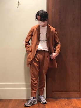 「Ayame（アヤメ）のアイテム」を使った、FUJIWARAさん（メンズ・177cm）の秋コーディネート