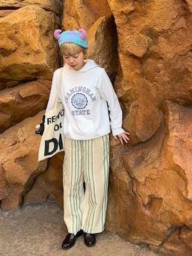 「FLYING TIGERS（フライングタイガー）のアイテム（バッグ）」を使った、Amyさん（レディース・160cm）の春コーディネート